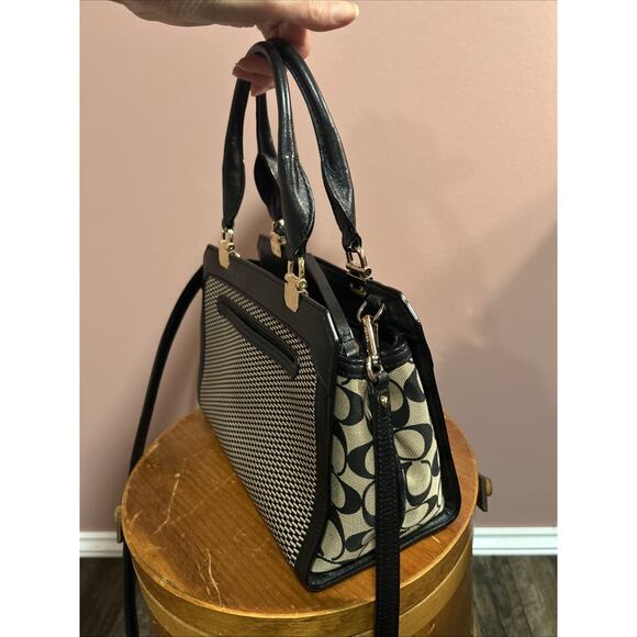 RARE Coach Madison Lexington Carryall Mono Purse Bag Leather Exploded - Picture 5 of 12